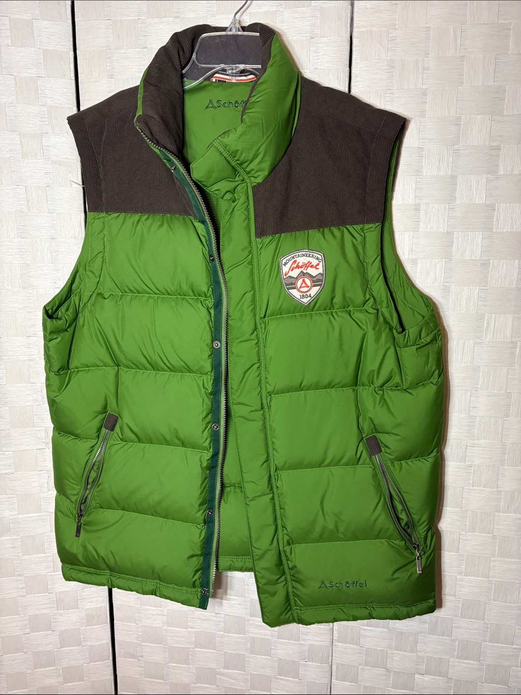 Schoffel Men's Green Quilted Down Vest